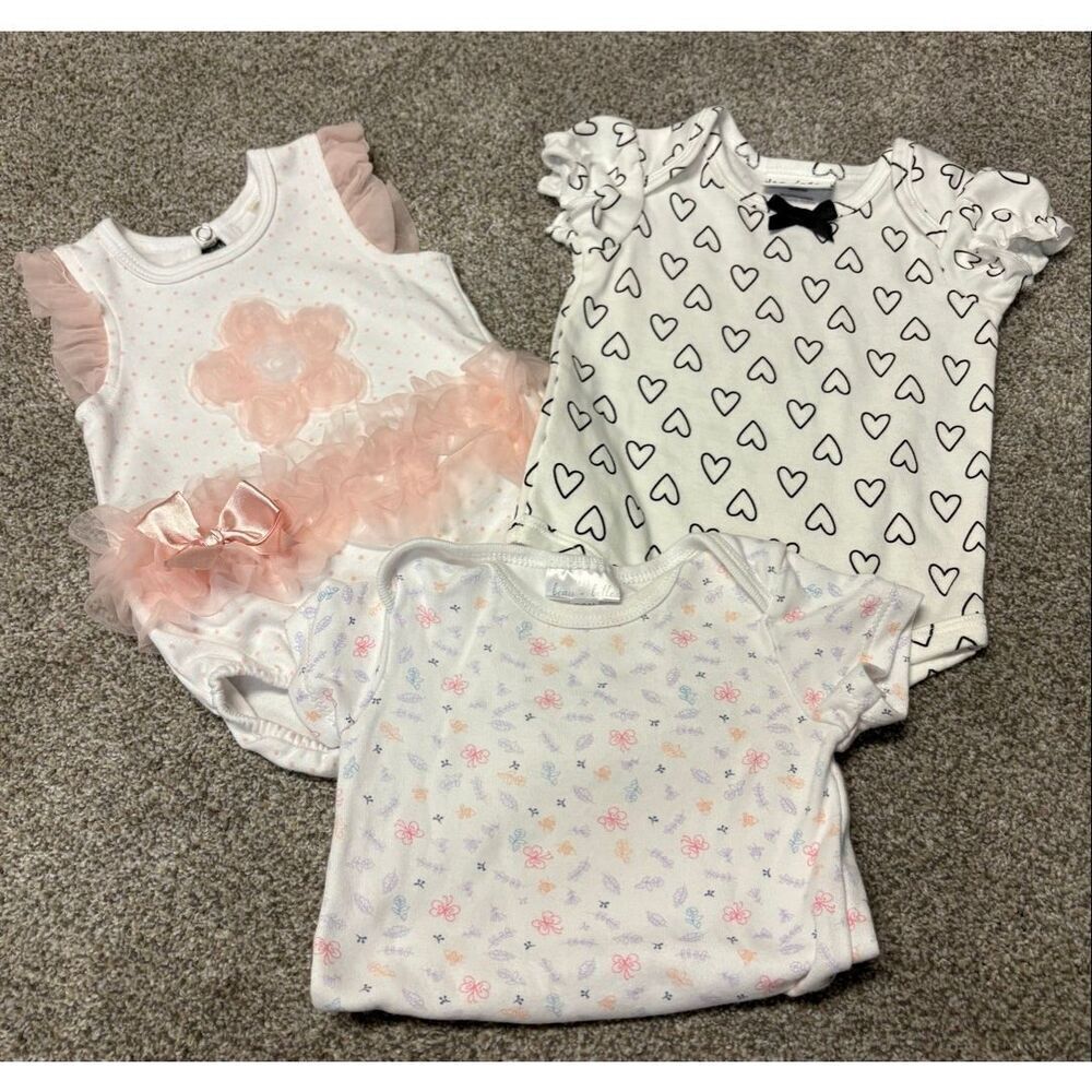 Bundle of baby one piece bodysuits